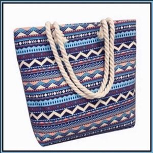 Canvas beach tote / bag